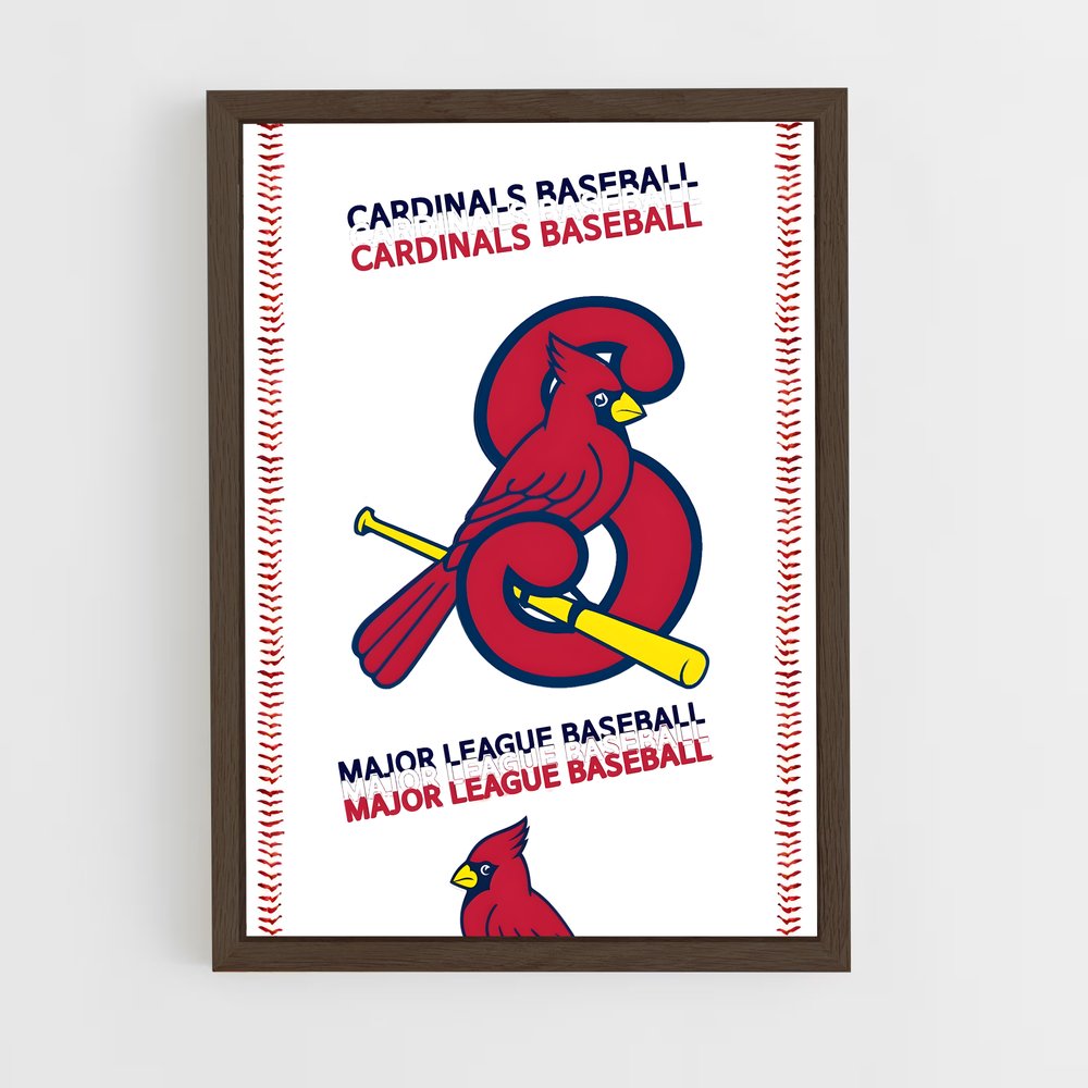 Poster louis cardinals – affiche Baseball (vue 5)